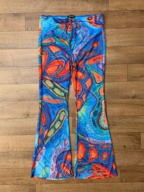 Poster Girl Size XL Micro Mesh Pants Psychedelic Rave W/ Underwear Dolls Kill